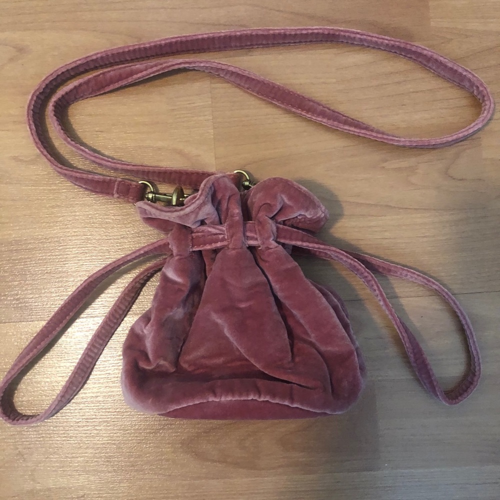 Madewell Velvet Mini Bucket Bag
